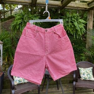 Northern Reflections Red and White Cotton Gingham Shorts